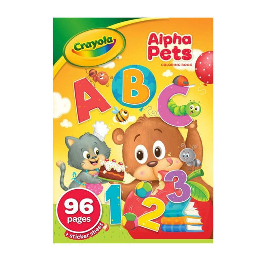 96-Page Coloring Book, AlphaPets