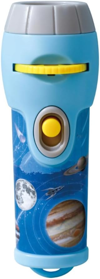 Avenir Natural Creation Space Projector Light for Kids - 24 Galaxy & Planet Scenes with 4K Film Quality, Adjustable Focus Handheld Flashlight Projector, STEM Astronaut Toy with Disc Storage Case