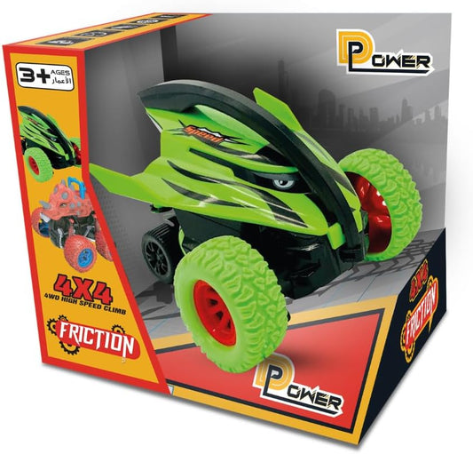 D-Power - Crazy Devil Fish Inertial Off-Road Shark Car - Purple | 360° Rotating Gyro, Anti-Collision, No Batteries Required | 3+