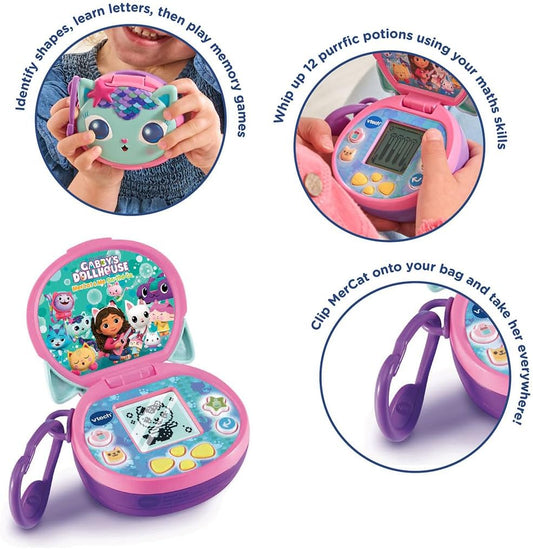 Vtech - Gabby's Dollhouse MerCat & Me On-the-Go - Multicolor | Swim into some fun learning with MerCat, Gabby and the Gabby Cats with the MerCat & Me On The Go.| suitable ages 3 + up