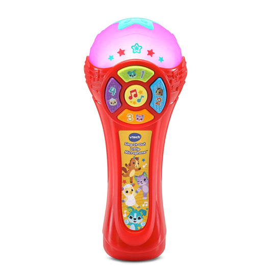 Vtech - Sing- Song Microphone - Multicolour | It has four animal buttons to introduce the animals, their sounds, and their numbers. | suitable ages 12m + up