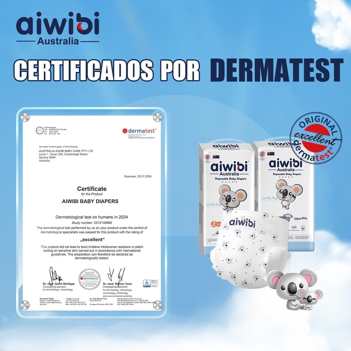 Aiwibi Comfy Dry Baby Pants, Size 3, M 6-11kg, 48's, Pack of 3