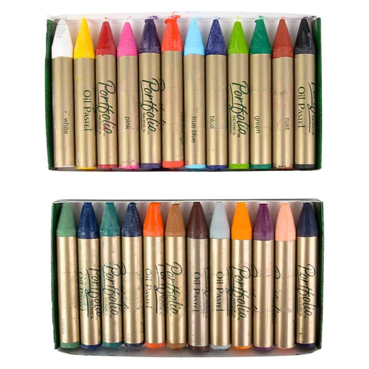 Crayola Portfolio Series Oil Pastels – 24 Vibrant Water-Soluble Colors for Wet or Dry Use | Rich, Blendable & Creamy Texture | Non-Toxic Art Supplies for Kids, Students & Artists