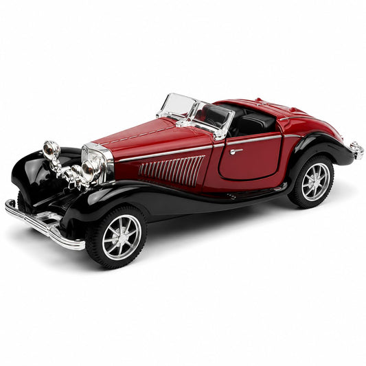D-Power 1:36 Diecast Volkswagen Beetle 1967 – Matte Yellow, Pull Back, Classic Collectible Model Car