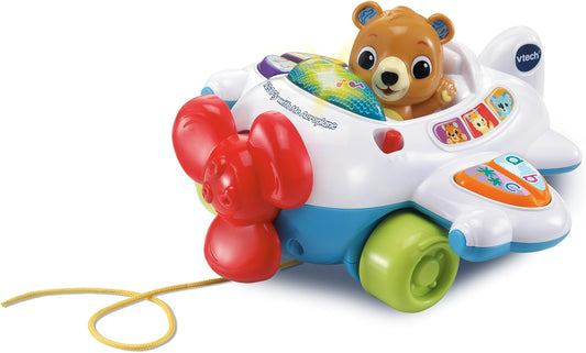 Vtech - 123 Fly with Me Airoplane - Multicolour | Light up button plays fun sing-along songs and the wing buttons introduce numbers and letter sounds. | Suitable ages 9m + up