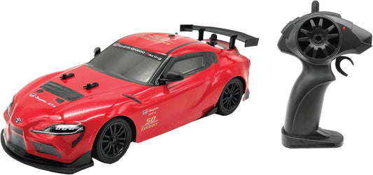 D-power - 1:16 Toyota Supra GT4 RC Car – 2.4GHz Remote Control Vehicle with Rechargeable Battery, Officially Inspired Design, for Kids Ages 6+