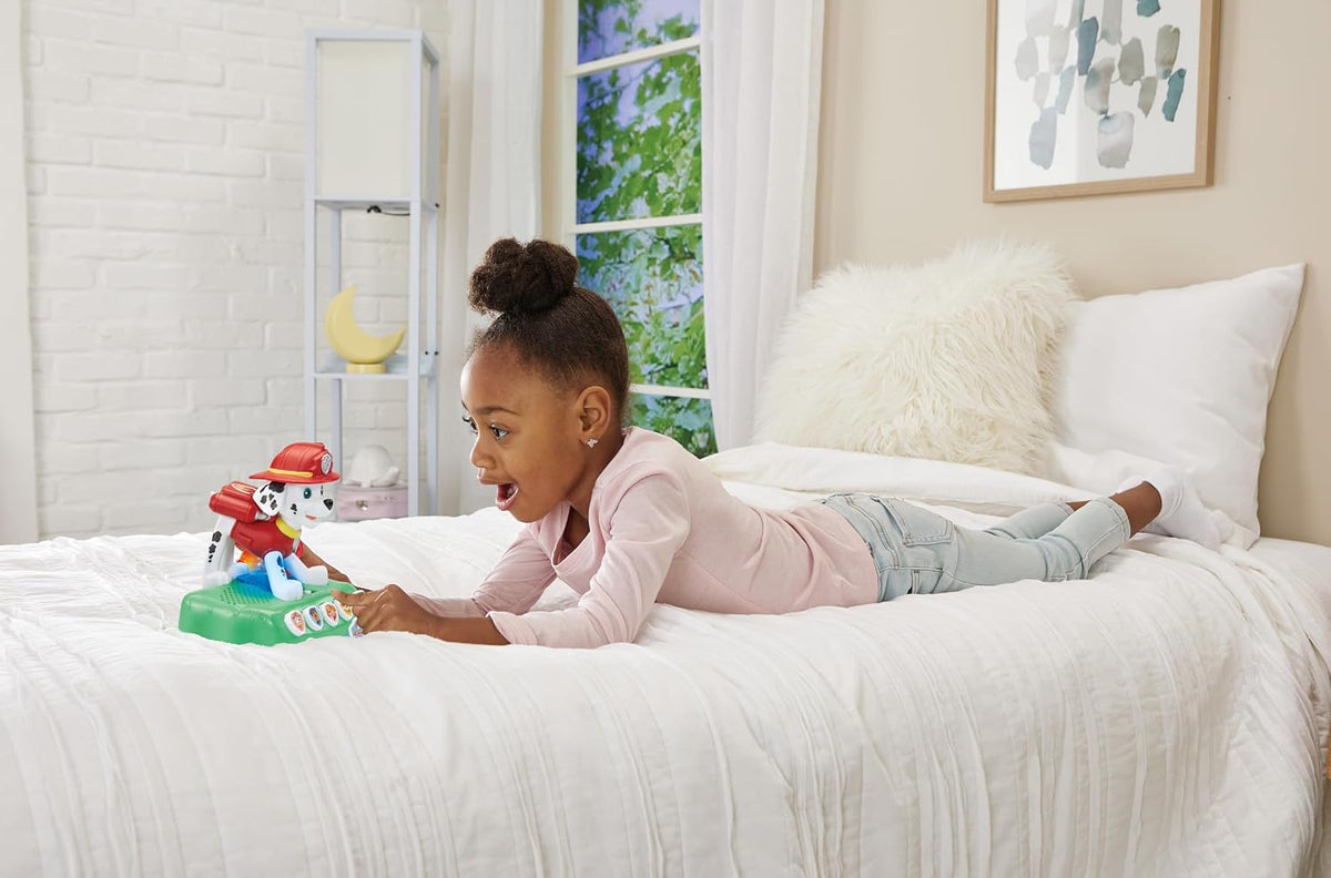 VTech Storytime With Marshall – Interactive PAW Patrol Nightlight & Storybook with 4 Narrated Adventures, Sleep Timer, Music & Games for Kids 3+