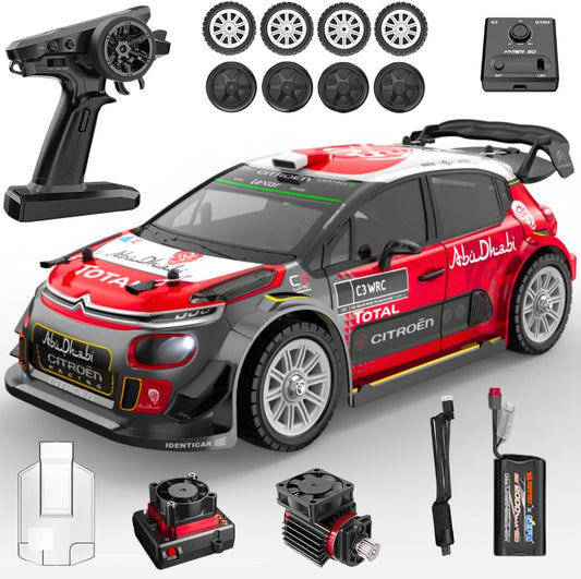 MJX - HYPER GO 1:14 2.4G Licensed Citroen C3 Brushless Rc Car | 40mph RC Drift with Gyro | 4WD RTR High Speed Rally Car | 2000 Mah RC | Suitable Ages 14+ ( Muliticolour)
