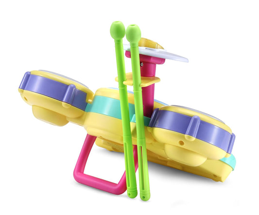 VTech Bluey Hooray Drum Set with Light-Up Pads, Music & Rhythm Games (Ages 3+)