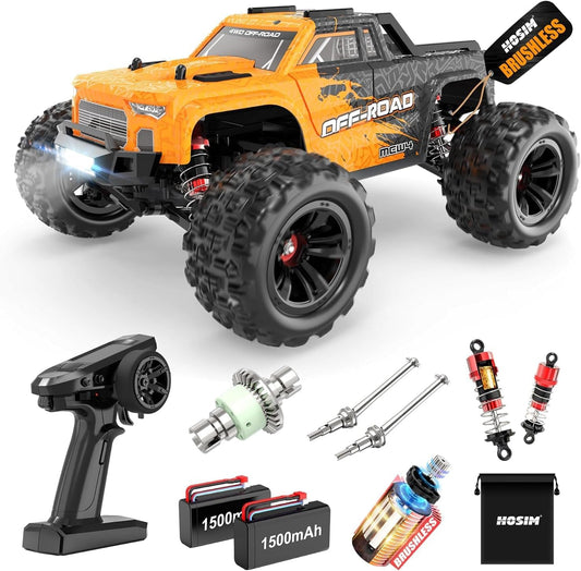 MJX - HYPER GO 1:16 2.4G 4Wd Mew4 Brushless Rc Hobby Truck | 39kmh fast Rc Trucks | Suitable Ages 14+ (Multicolour)