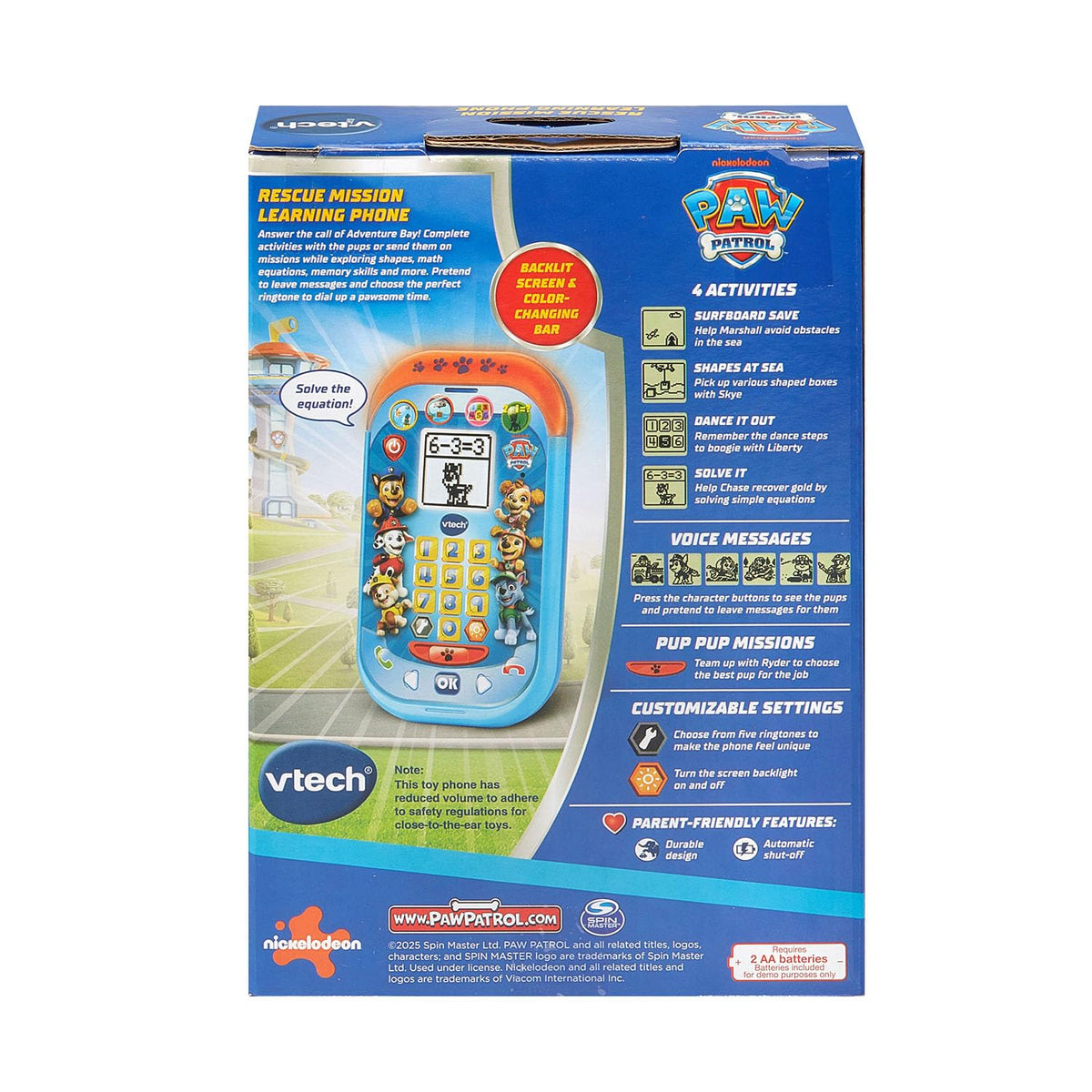 VTech PAW Patrol Rescue Mission Learning Phone with Games, Math & Problem-Solving (Ages 3+)