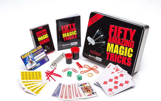 Marvin’s Magic 60 Greatest Magic Tricks Set – Professional Magic Kit with Svengali Cards, Dynamic Coins & Video Instructions