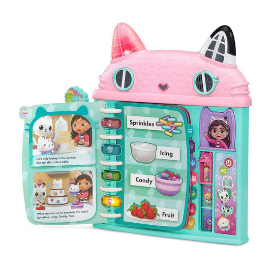 VTech Gabby’s Dollhouse Cat-a-Vator Discovery Book with Lights, Music & Learning (Ages 3+)