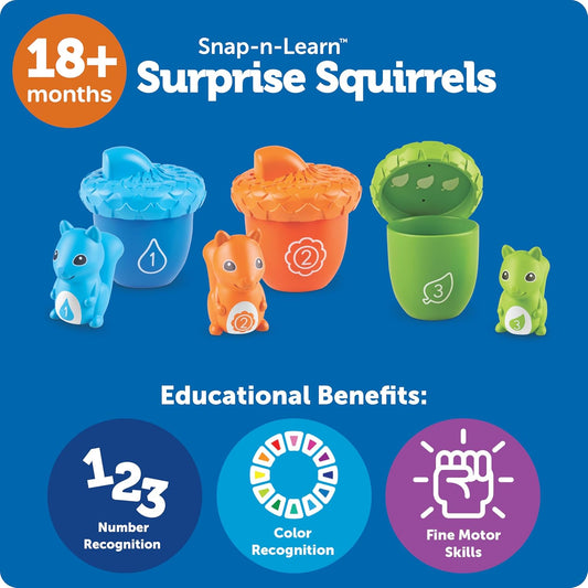 LR -SNAP-N-LEARN™ SURPRISE SQUIRRELS