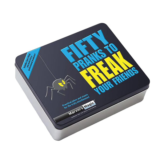 Marvin’s Magic Fifty Pranks to Freak Your Friends Gift Tin – Kids Prank & Joke Set with 50 Funny Practical Jokes and Props, Hilarious Fun for Ages 8+
