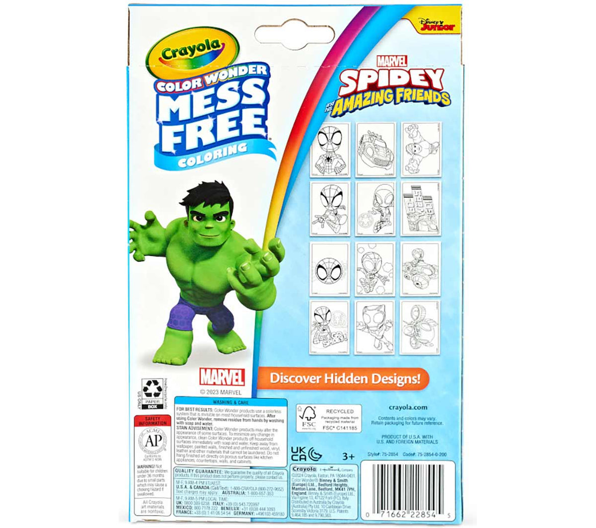 Crayola - Color Wonder Mini Box Set, Spidey & His Amazing Friends | The reusable box is perfect for storage and travel, ensuring a colorful adventure anytime, anywhere | great for ages 3 and up.