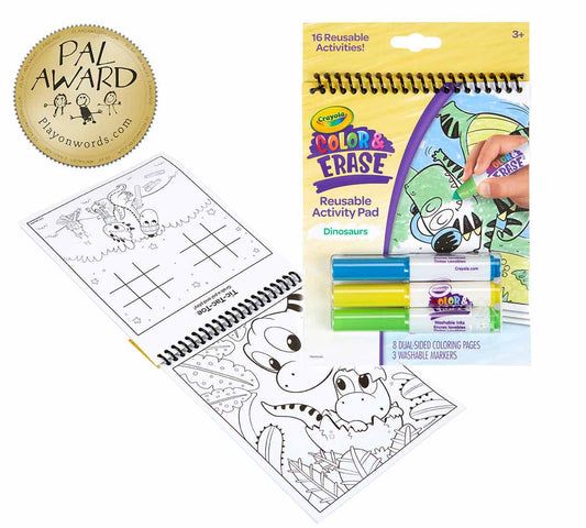 Crayola Color & Erase Marker Refill Set, 8 Washable Markers – Mess-Free, Reusable Art Markers for Kids Ages 3+, Compatible with Color & Erase Pads