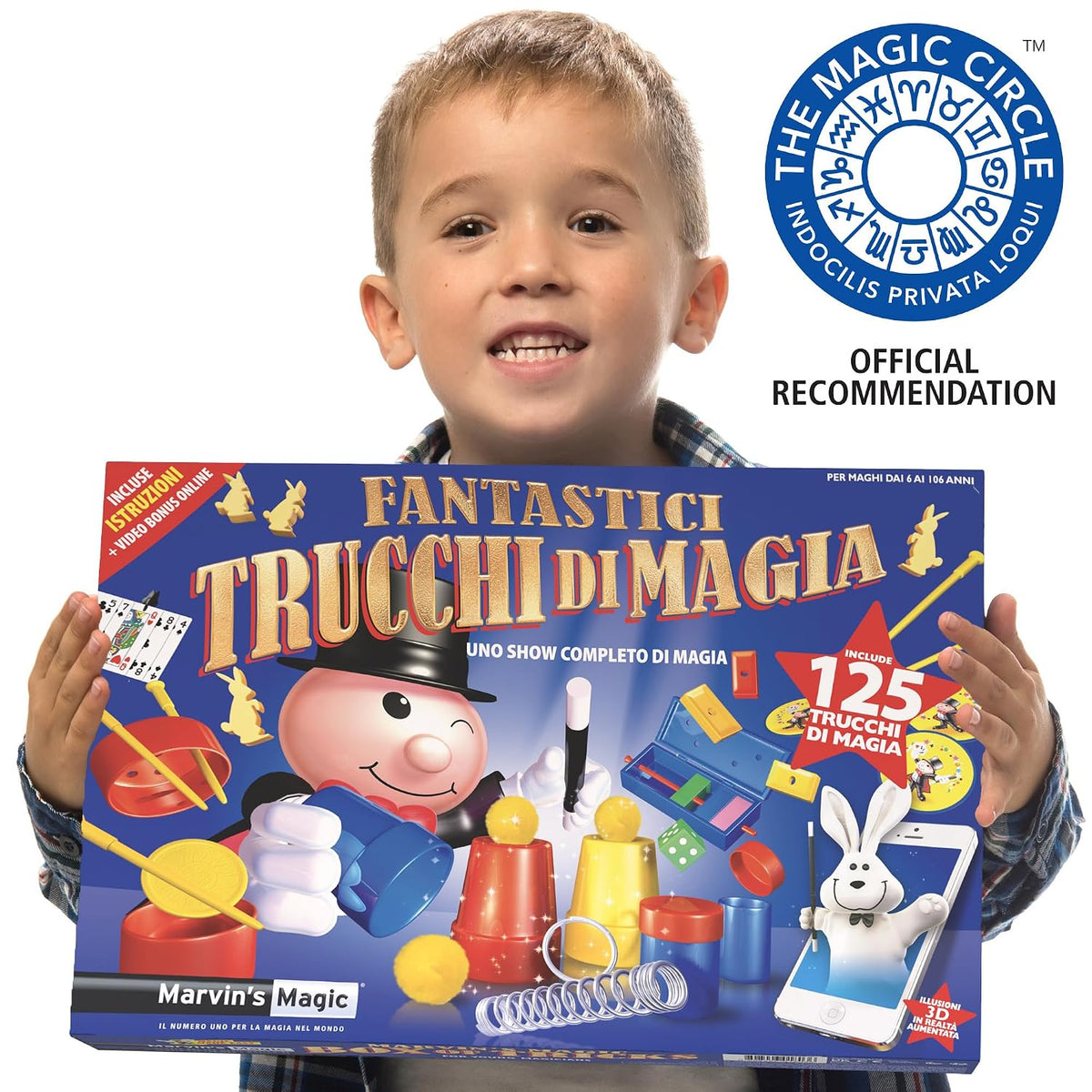 Marvin’s Magic Deluxe Edition – 225 Amazing Magic Tricks Set for Kids, Complete Magician Kit with Props, Cards & Video Instructions