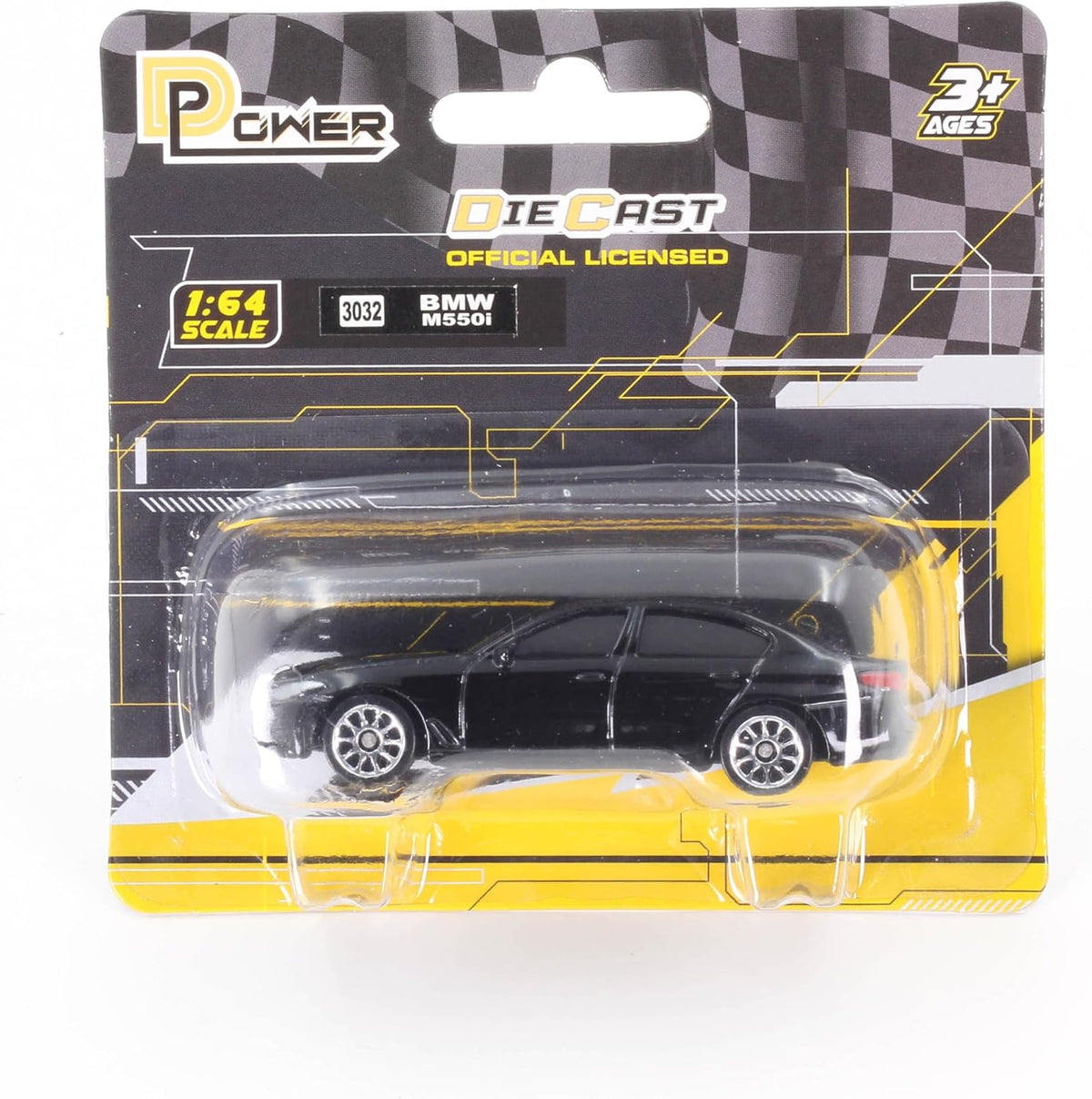 D-Power 1:64 Diecast BMW M550i – Licensed Collectible Model Car (Assorted Colors Indigo/Black, 1 Piece) | Metal Body, Free-Rolling Wheels