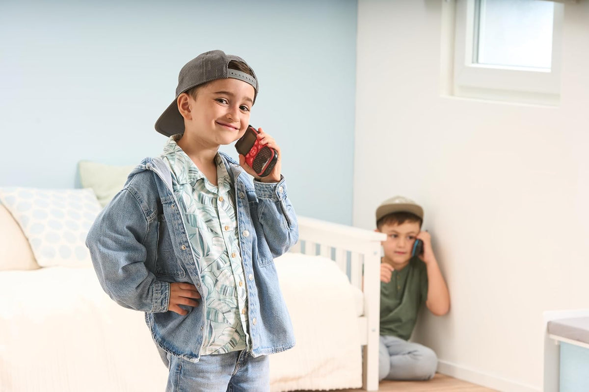 VTech KidiGear Walkie Talkies Explorer – Kids' indoor and Outdoor Walkie Talkies with Secure Digital Connection, Torch, Voice Effects, Animations & Games | Toy for Ages 5–7+