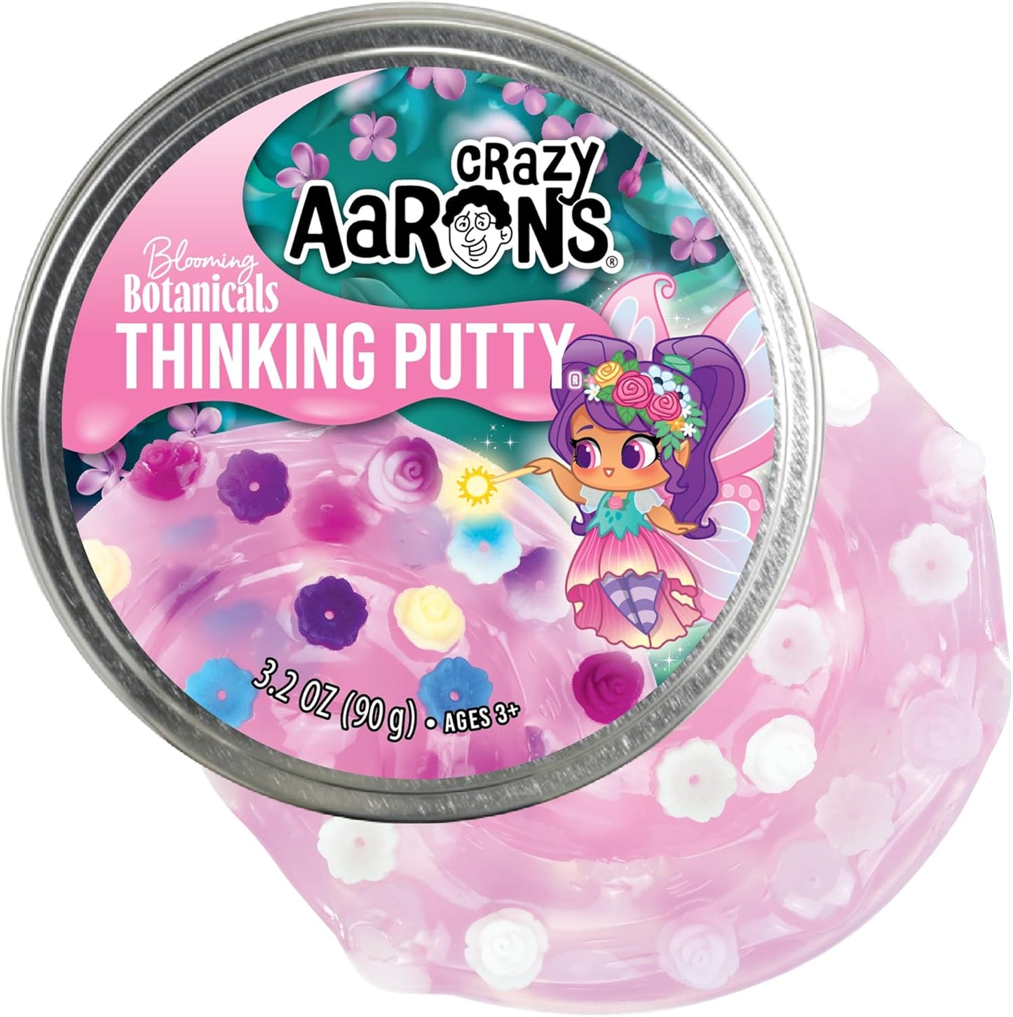Blooming Botanicals - Full Size 4" Thinking Putty Tin
