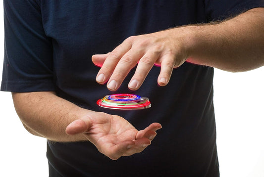 Marvin’s Magic Zorbi Flying Saucer – Interactive Floating Light Illusion Toy, Hypnotic Magic Trick for Kids & Beginners