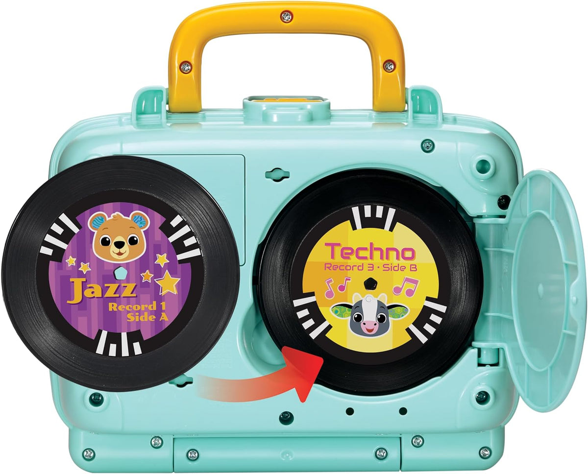 Vtech - My 1st Record Player - Multicolour | Double-sided records feature 5 different music styles with animal friends singing cool songs | Suitable ages 12+ up