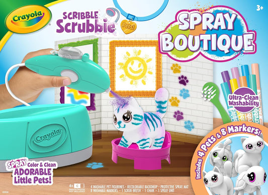 Crayola Scribble Scrubbie Pets: Spray & Style Boutique Ages 3+