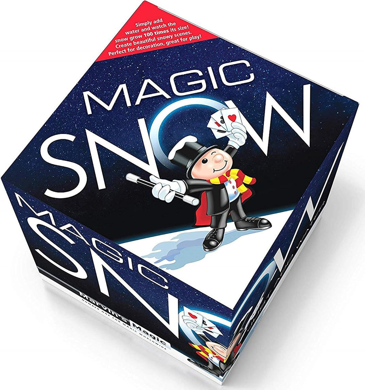 Marvin’s Magic Snow in Seconds – Instant Snow Powder Kit | Just Add Water Snow for Sensory Play, Decorations & Creativity | Safe, Reusable, Indoor Snow for Kids & Parties