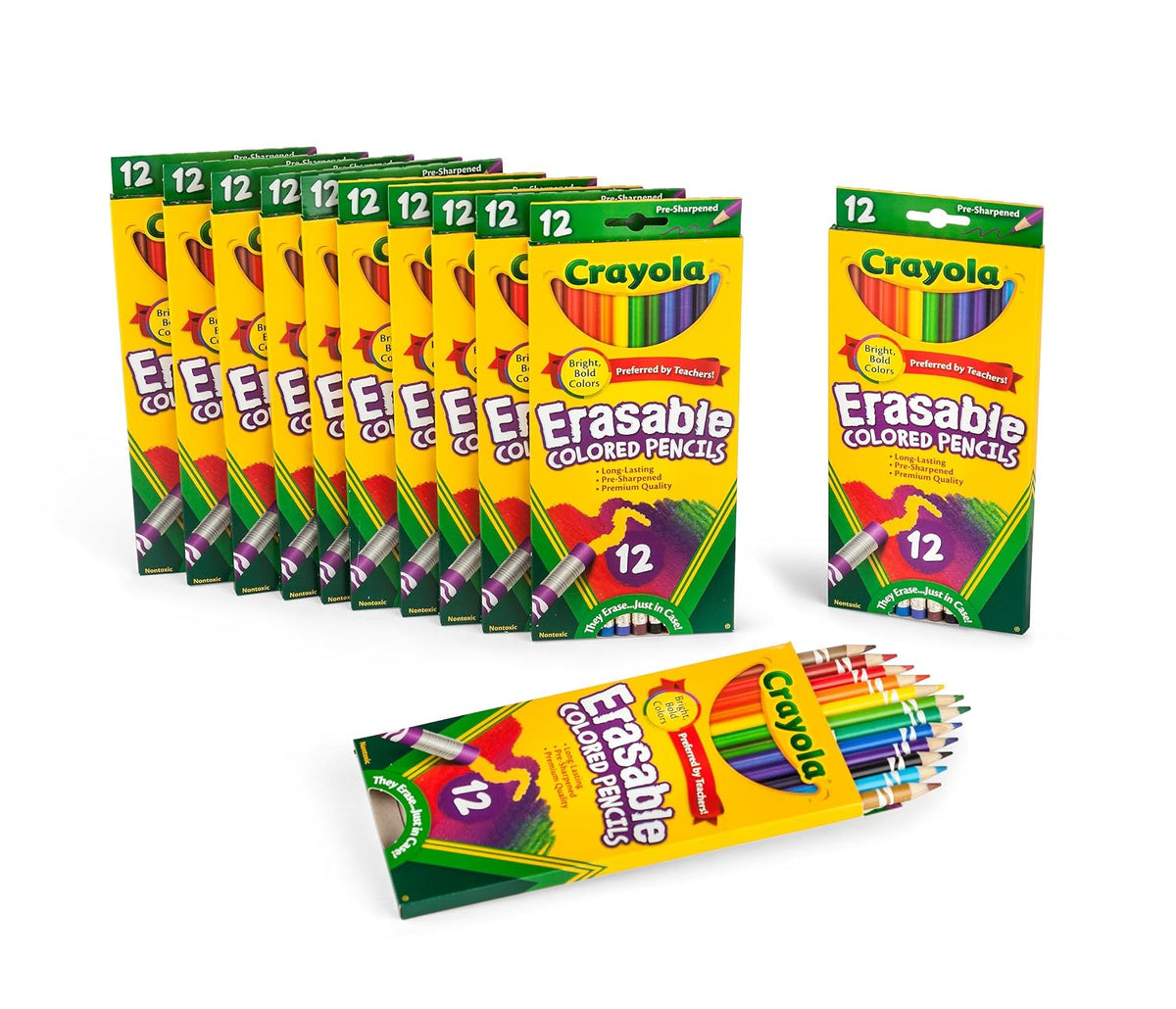 Crayola Erasable Colored Pencils, School & Art Supplies, Gift for Kids, 12 Count