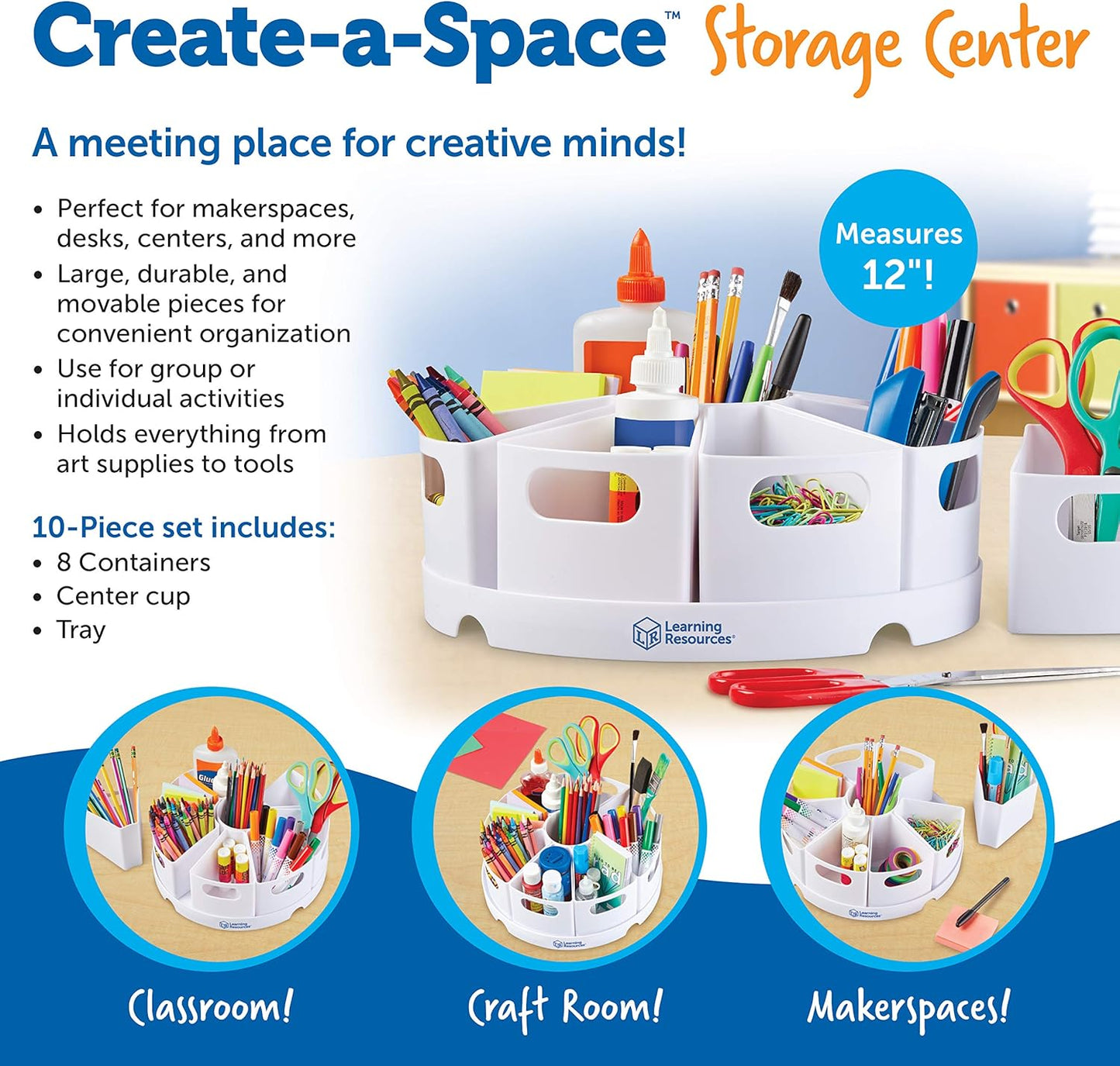 LR-CREATE-A-SPACE™ STORAGE CENTRE - WHITE