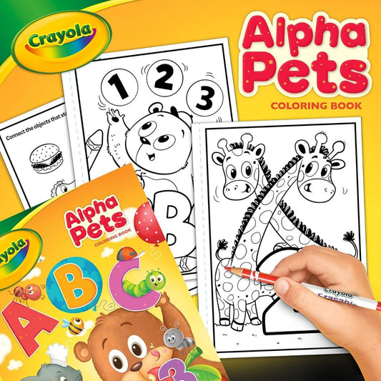 96-Page Coloring Book, AlphaPets