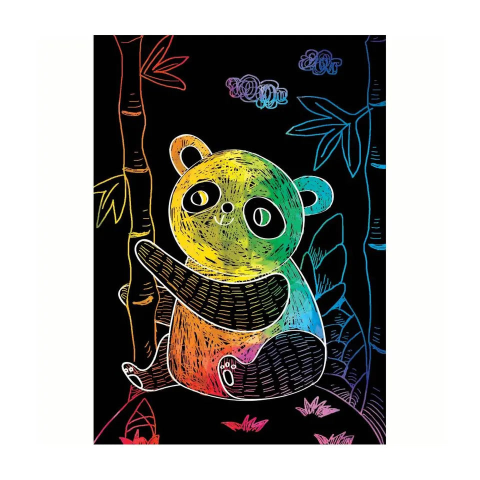 Avenir - Scratch Mini Book Animals | easy-to-use activity book is perfect for unleashing your child's imagination and creativity, while also fostering essential skills such as motor skills, hand-eye coordination, and manual dexterity | Ages 3+
