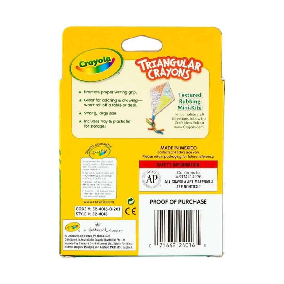 16 ct. Triangular Crayons