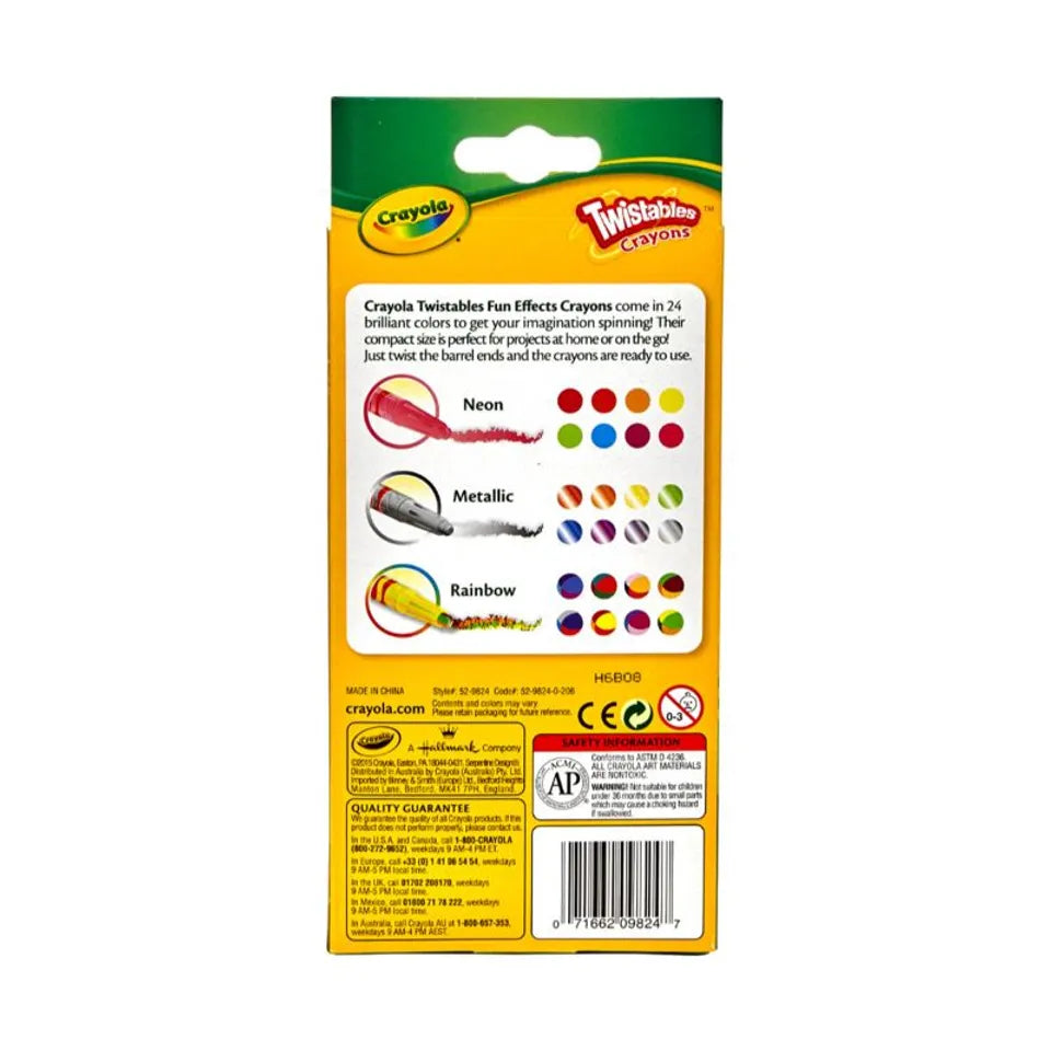 24 ct. Twistables Fun Effects Crayons