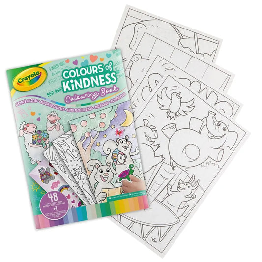 Crayola - Colors of Kindness Coloring Book, 48 Pages + 1 sticker sheet