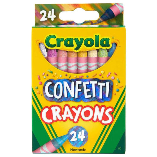 Crayola Confetti Crayons, 24 Count