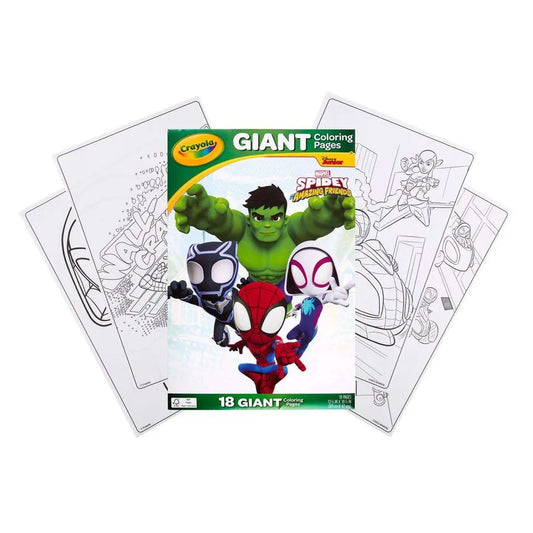 Crayola 18 Giant Coloring Pages Spidey & His Amazing Friends