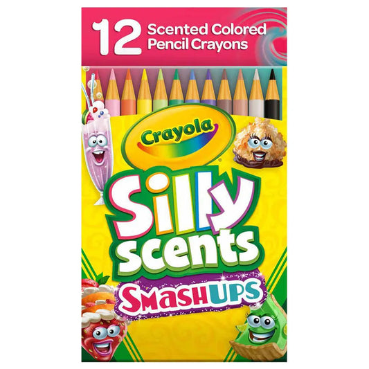 12 Ct Silly Scents Smash Ups Colored Pencils