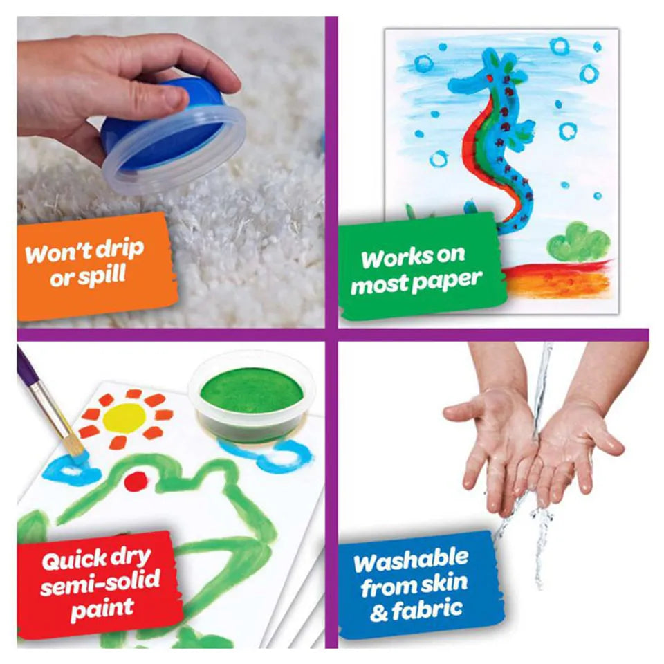Crayola - Spill-Proof Washable Paints Sets