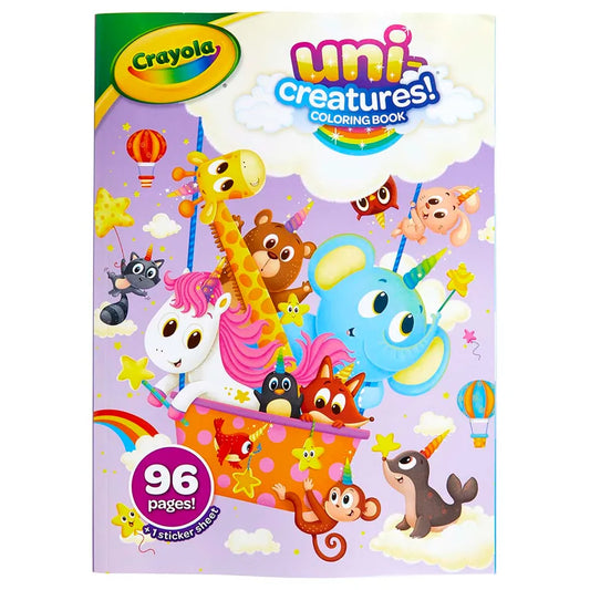 Crayola Uni-Creatures Coloring Book, 96 Unicorn Coloring Pages