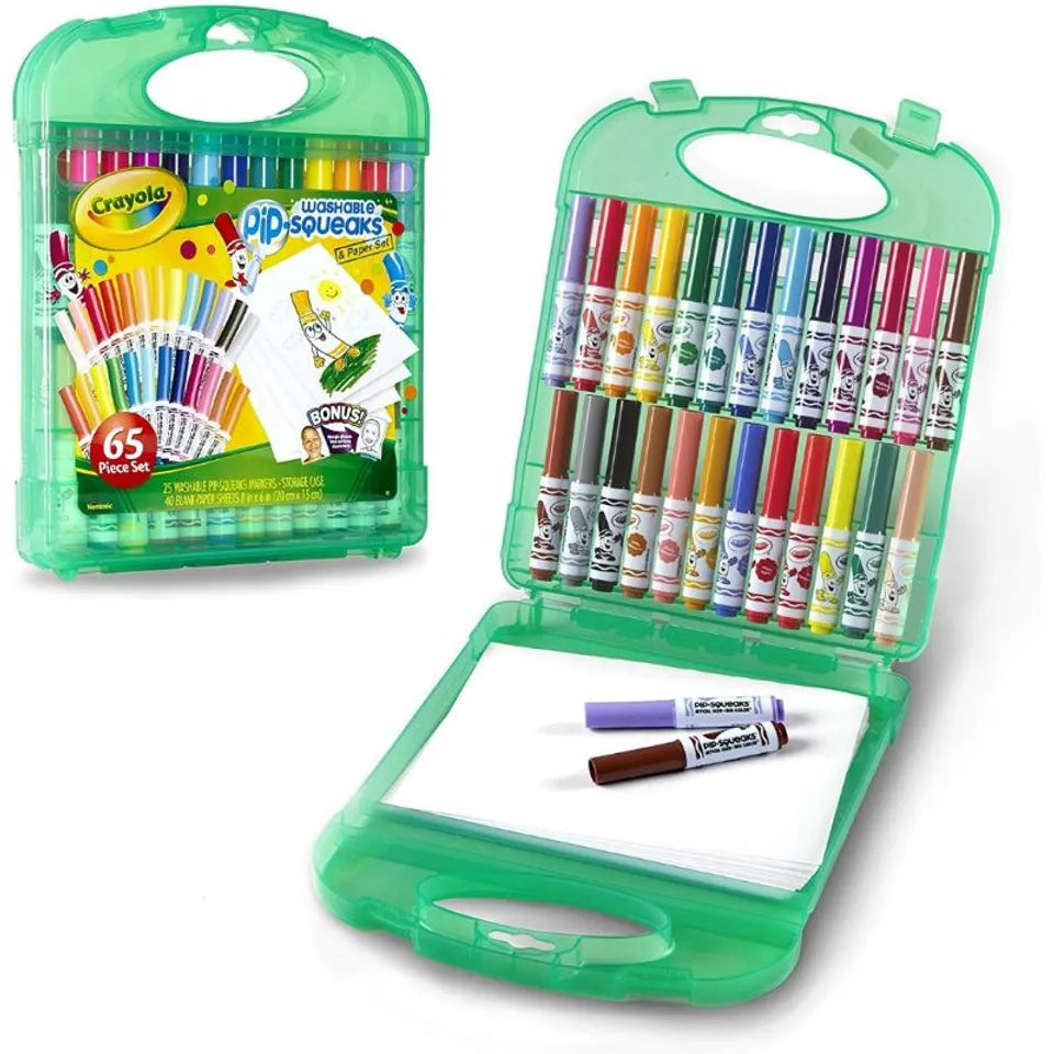 Washable Pip-Squeaks® & Paper, 65 Piece Set