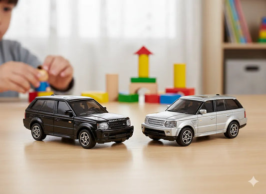 D-Power 1:64 Diecast Land Rover Range Rover Sport – Licensed Collectible Model Car (Assorted Colors Black / Silver, 1 Piece) | Metal Body, Free-Rolling Wheels