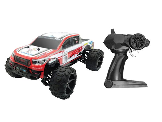 D-power - 1:10 RALLY CHAMP Toyota Hilux Revo AXCR RC Car – 2.4GHz Remote Control, 7.4V USB Rechargeable Battery, Off-Road Ready, for Kids Ages 6+