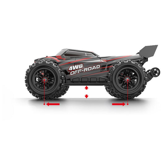 MJX – Brushless RC Hobby GradeTruck | High Speed, 2.4Ghz Remote Control | 1:16 Scale Radio Controlled Off-roader Electronic Monster R/C Truck | RTR, All Terrain - Black