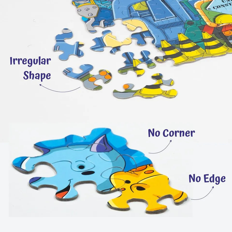 Unikplay - Mini Jigsaw Puzzle Tube – Underwater | 30-Piece Underwater Puzzle for Kids | Unique Shaped Pieces | Travel-Friendly Educational Toy | Ages 3+