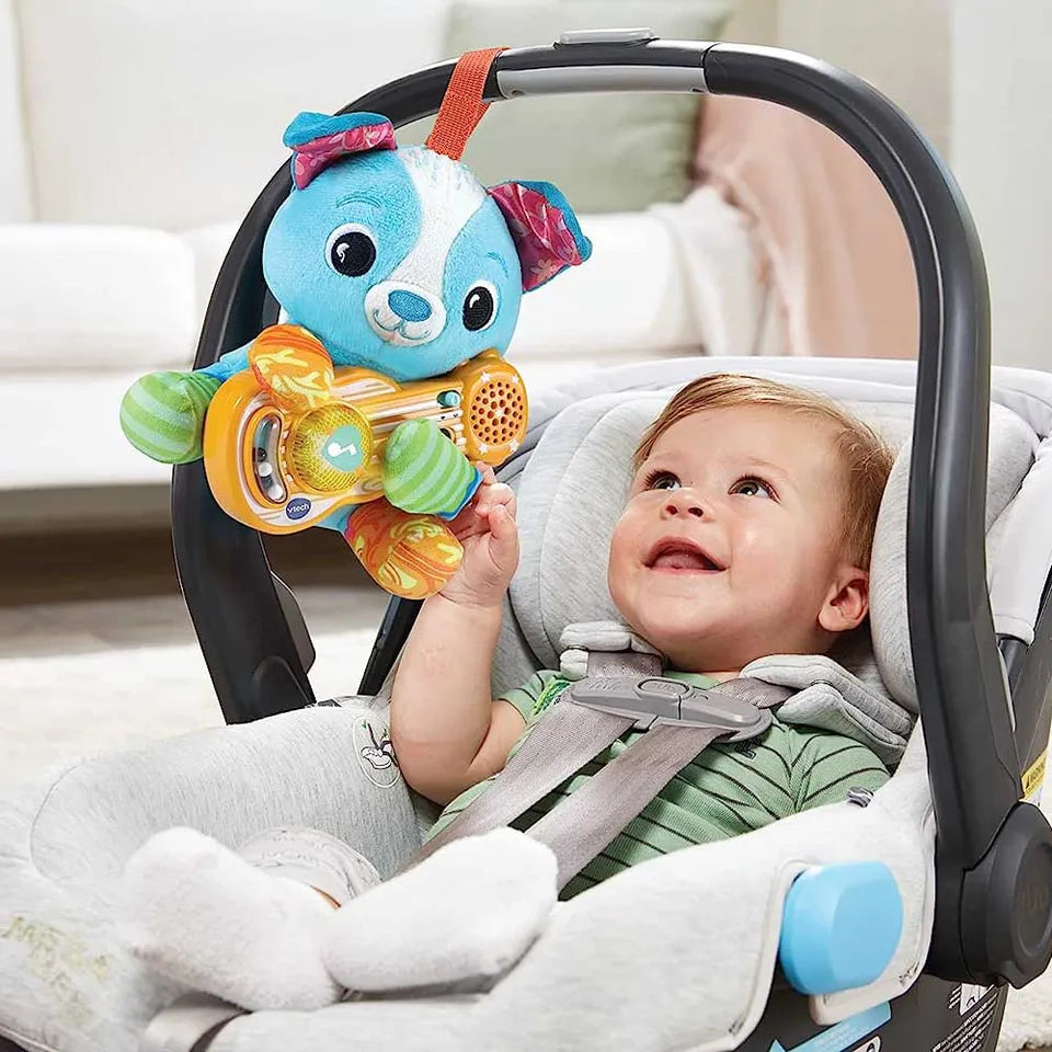 VTech Baby Puppy Sounds Guitar, Interactive Musical Toy, for Boys & Girls from 3, 6, 12, 24 + Months, English Version