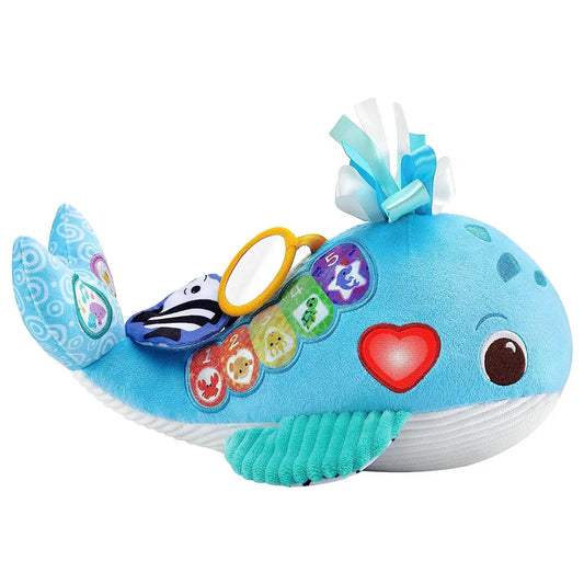 VTech Baby Snuggly Sounds Whale, Baby Sensory Toy with Lights, Sounds & Music, Interactive Gift for infants 3, 6, 9, 12 months +, English version