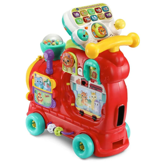 VTech – 4in1 Alphabet Train | Interactive Ride-On, Walker, Pull Cart, Educational Toy for Toddlers | Includes Blocks, Letters, Numbers & Activity Panel | Ages 1-5