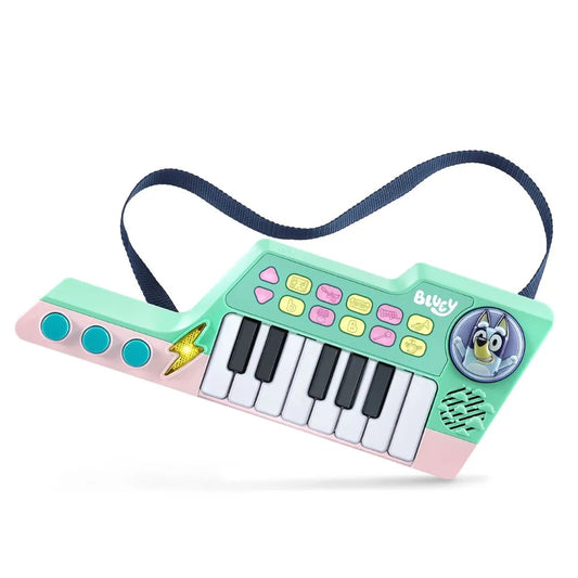 VTech - Bluey Bluey's Keytar Toy (Green) | It has 5 Instrument Sounds, Phrases, Sound Effects & Melodies, Interactive Musical Toy | Ideal gift for Kids 3, 4, 5+ Years